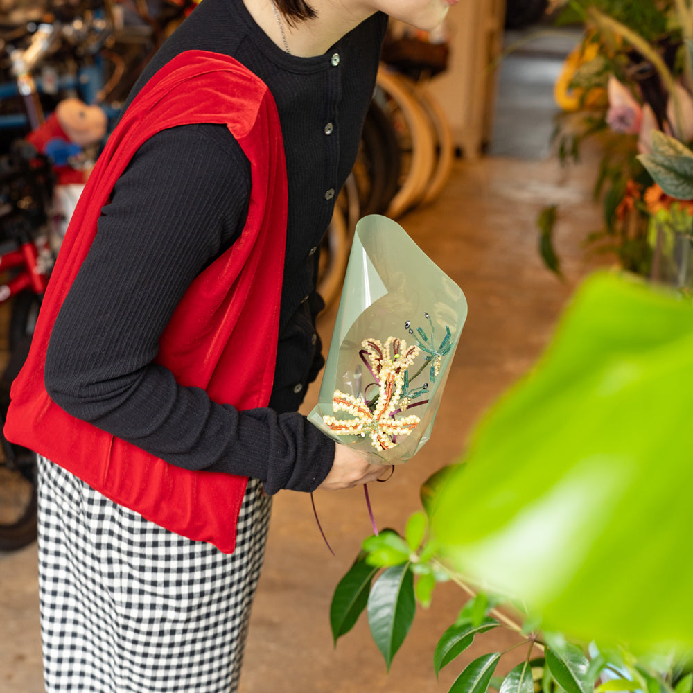 SAI botanical works × Friday   Beads flower -Tulip