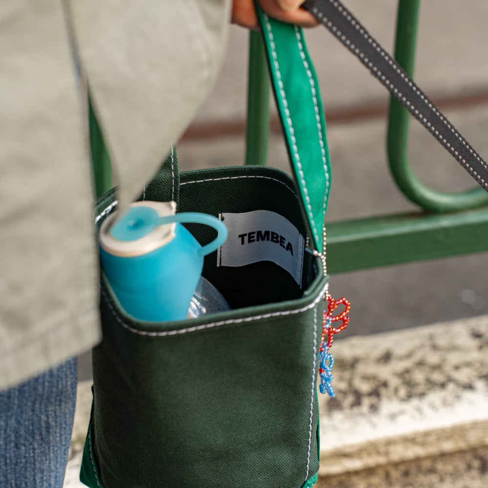 TEMBEA × Friday BAGUETTE TOTE MINI MINI "FORESTGREEN×GREEN"