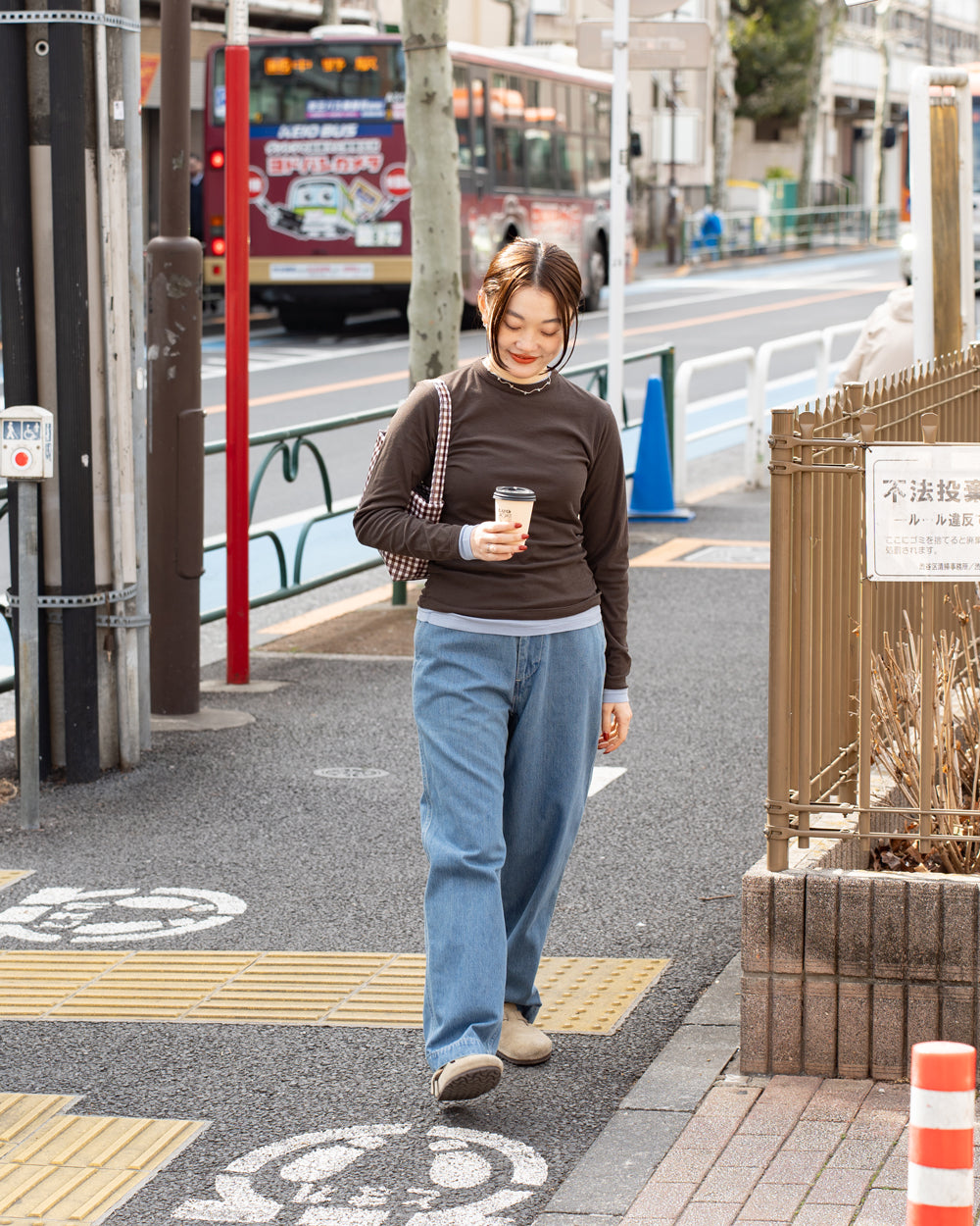 nanamica Wide Denim Pants - Light indigo