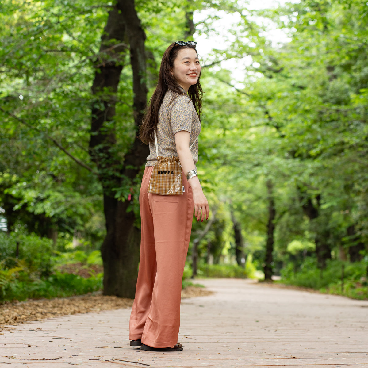 TEMBEA　巾着 POCHETTE -NEW CHECK