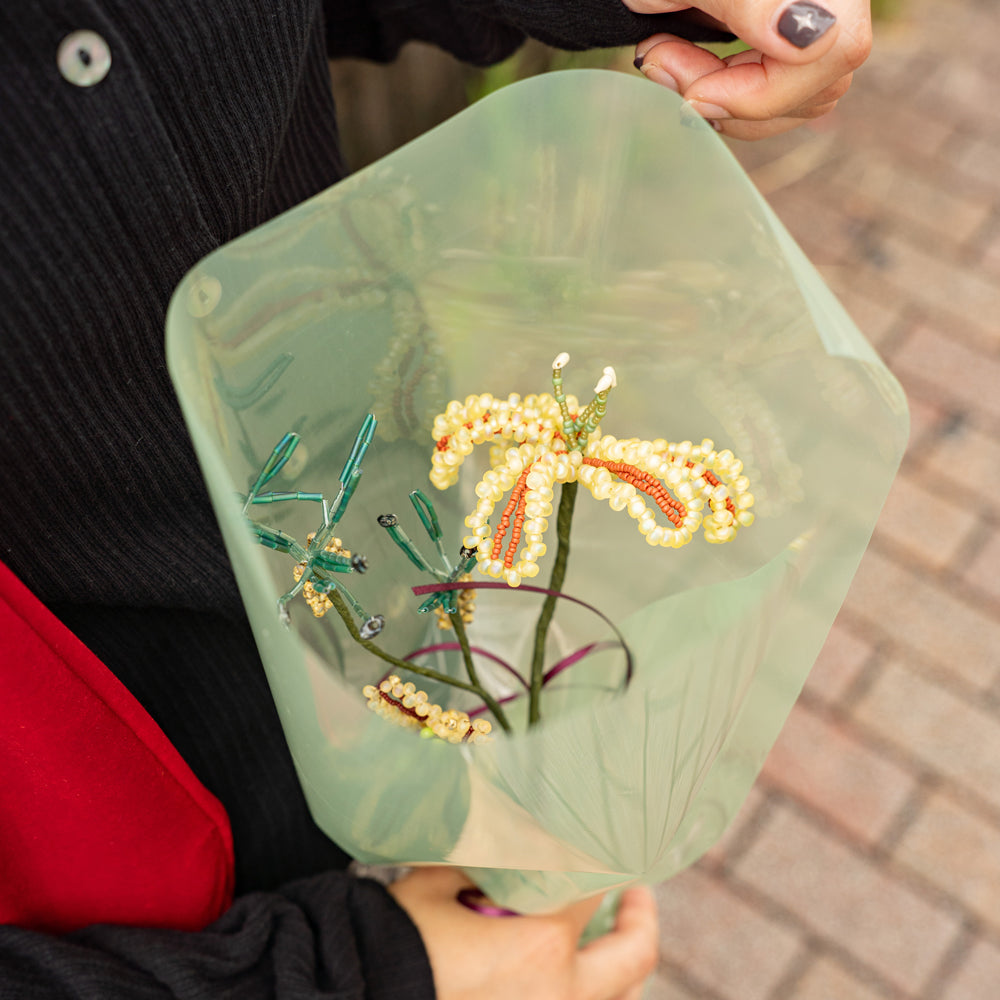 SAI botanical works × Friday   Beads flower
