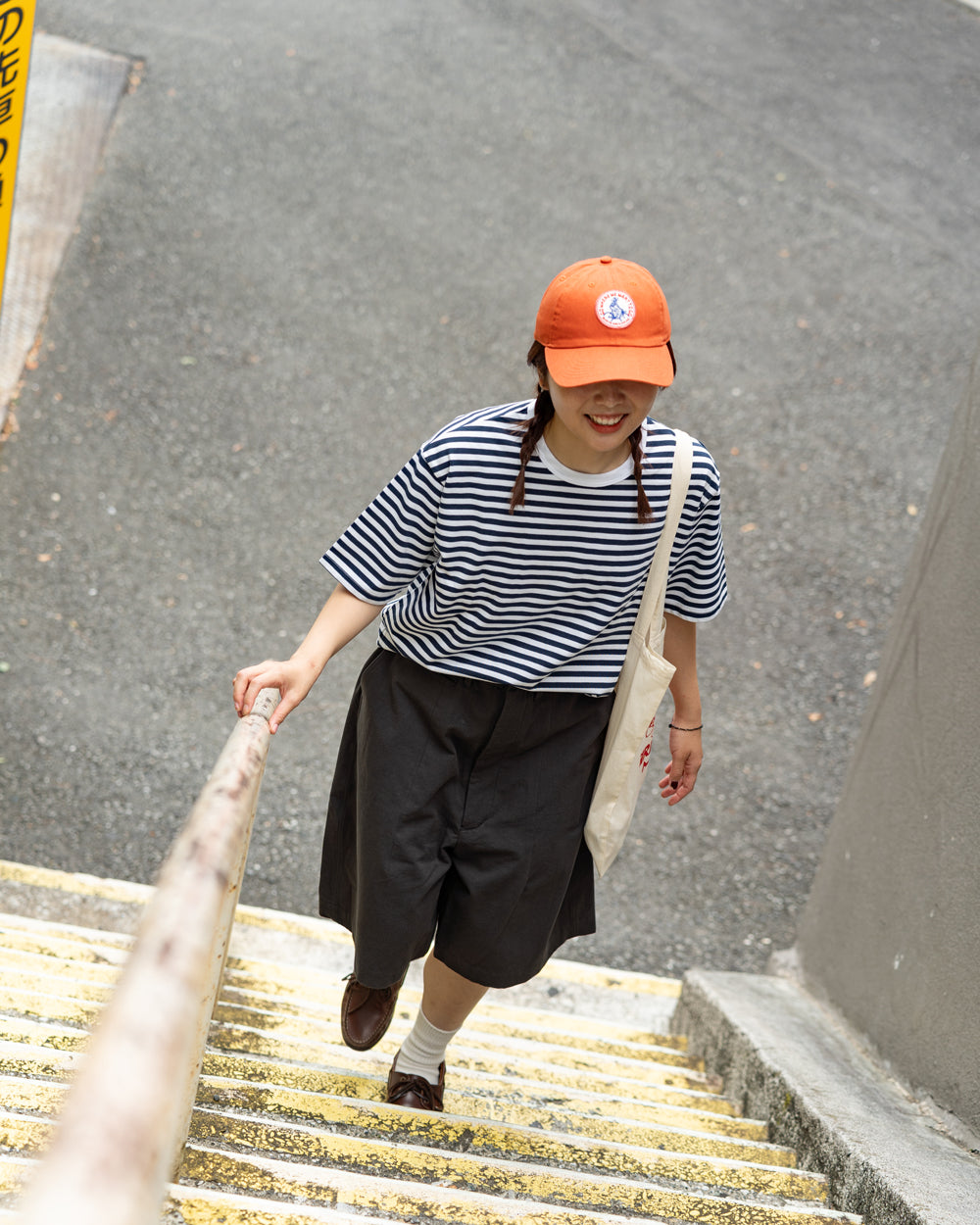 nanamica COOLMAX Stripe Jersey Tee
