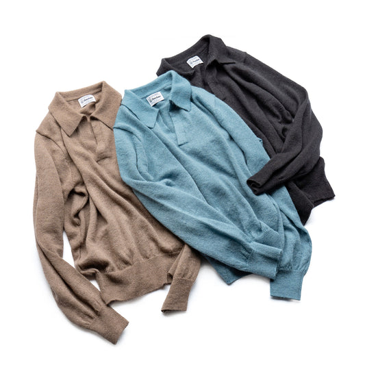 Yonetomi  SUPER KID MOHAIR COTTON KNIT PULL OVER