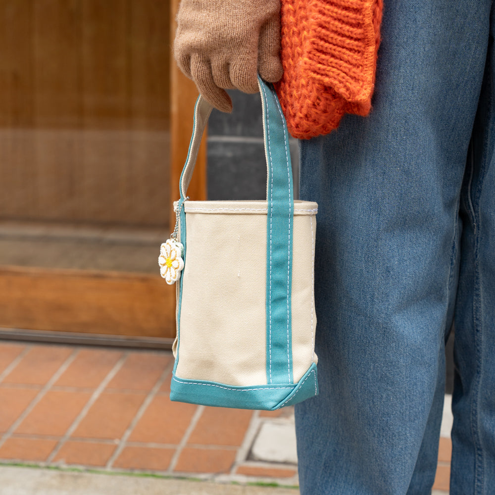TEMBEA × Friday BAGUETTE TOTE MINI MINI "LT.BEIGE×OTHER BLUE"