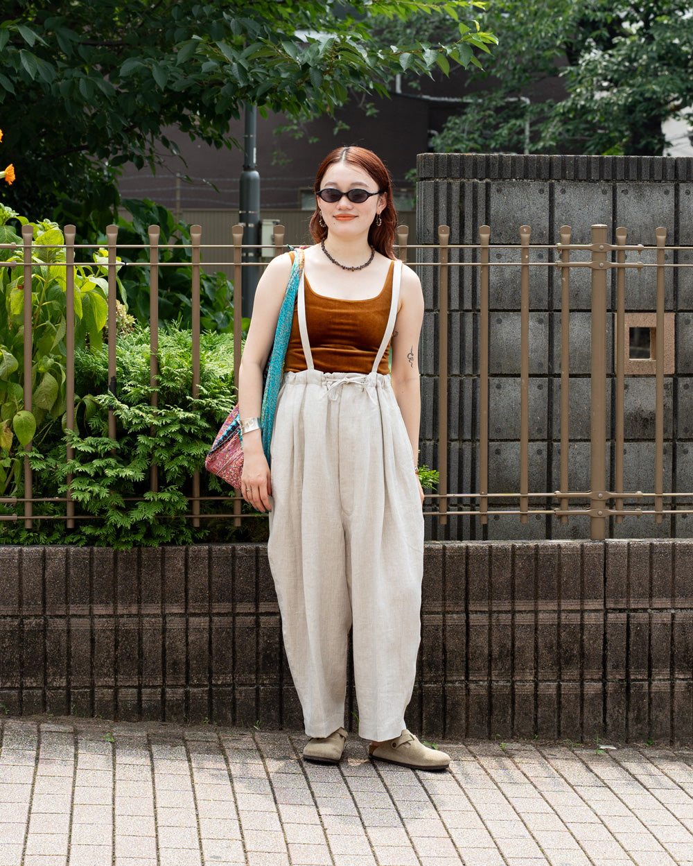 HAVERSACK LINEN HERRINGBONE SAROPETTE