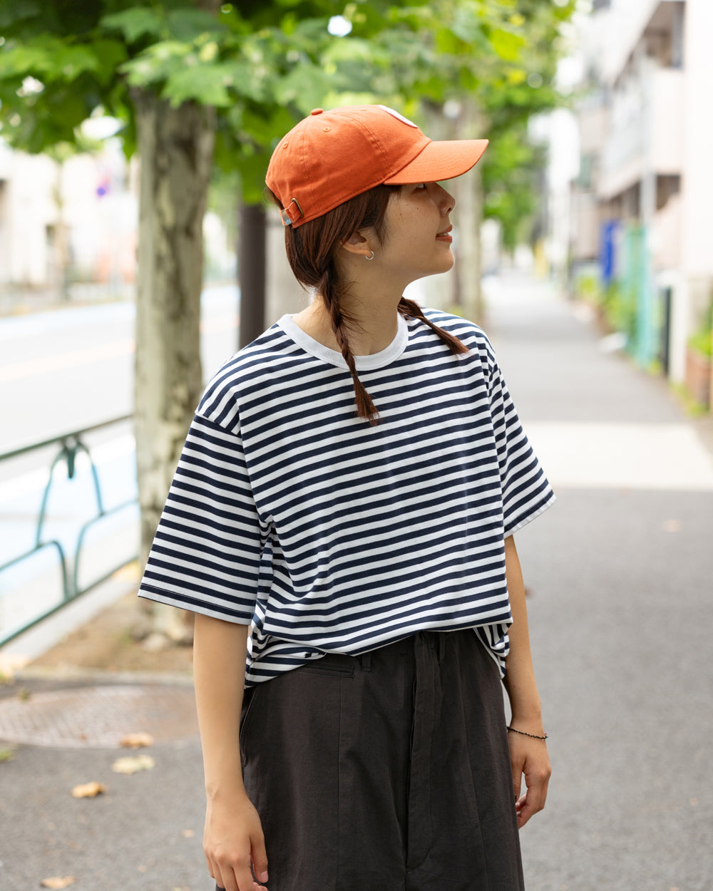 nanamica COOLMAX Stripe Jersey Tee