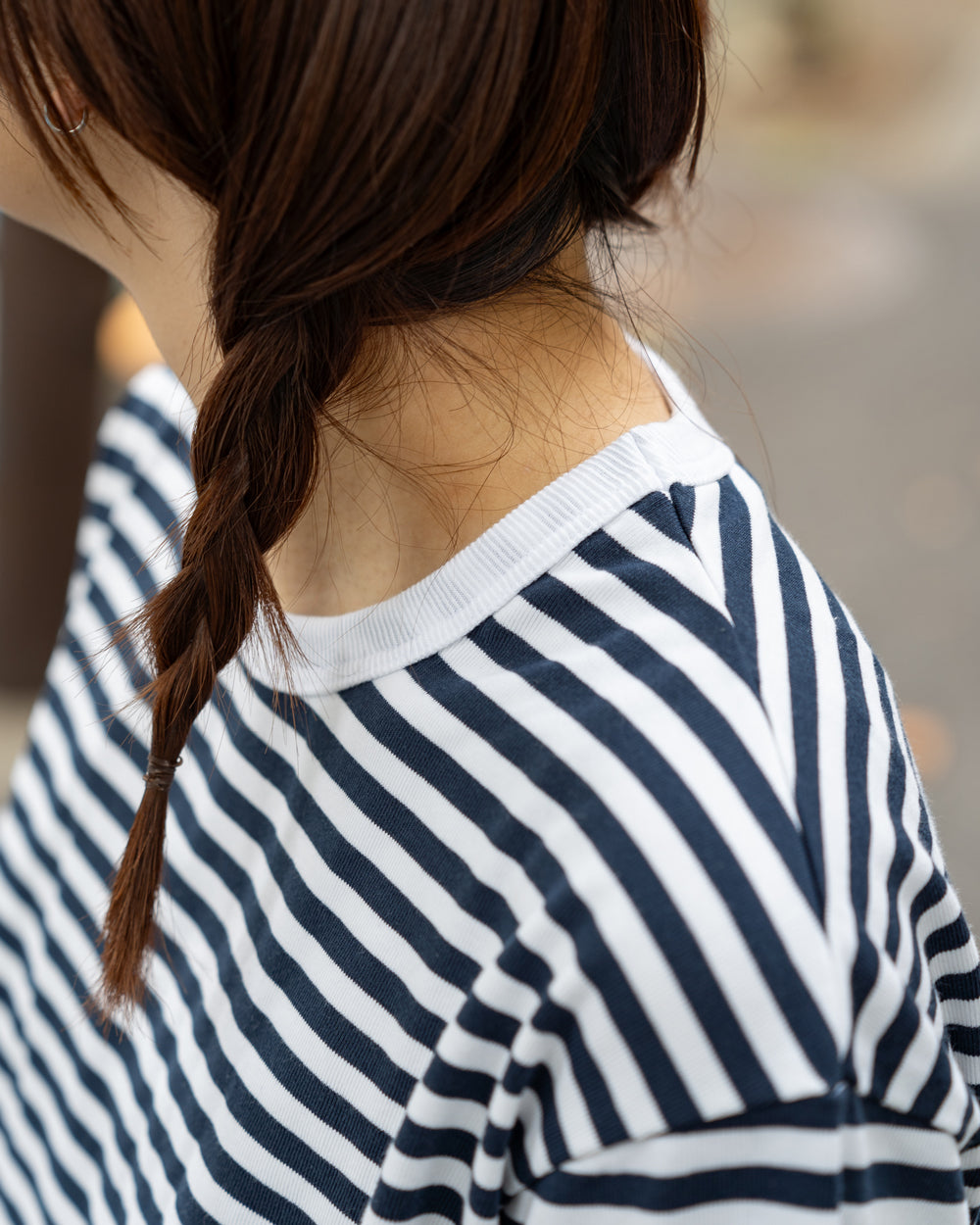 nanamica COOLMAX Stripe Jersey Tee