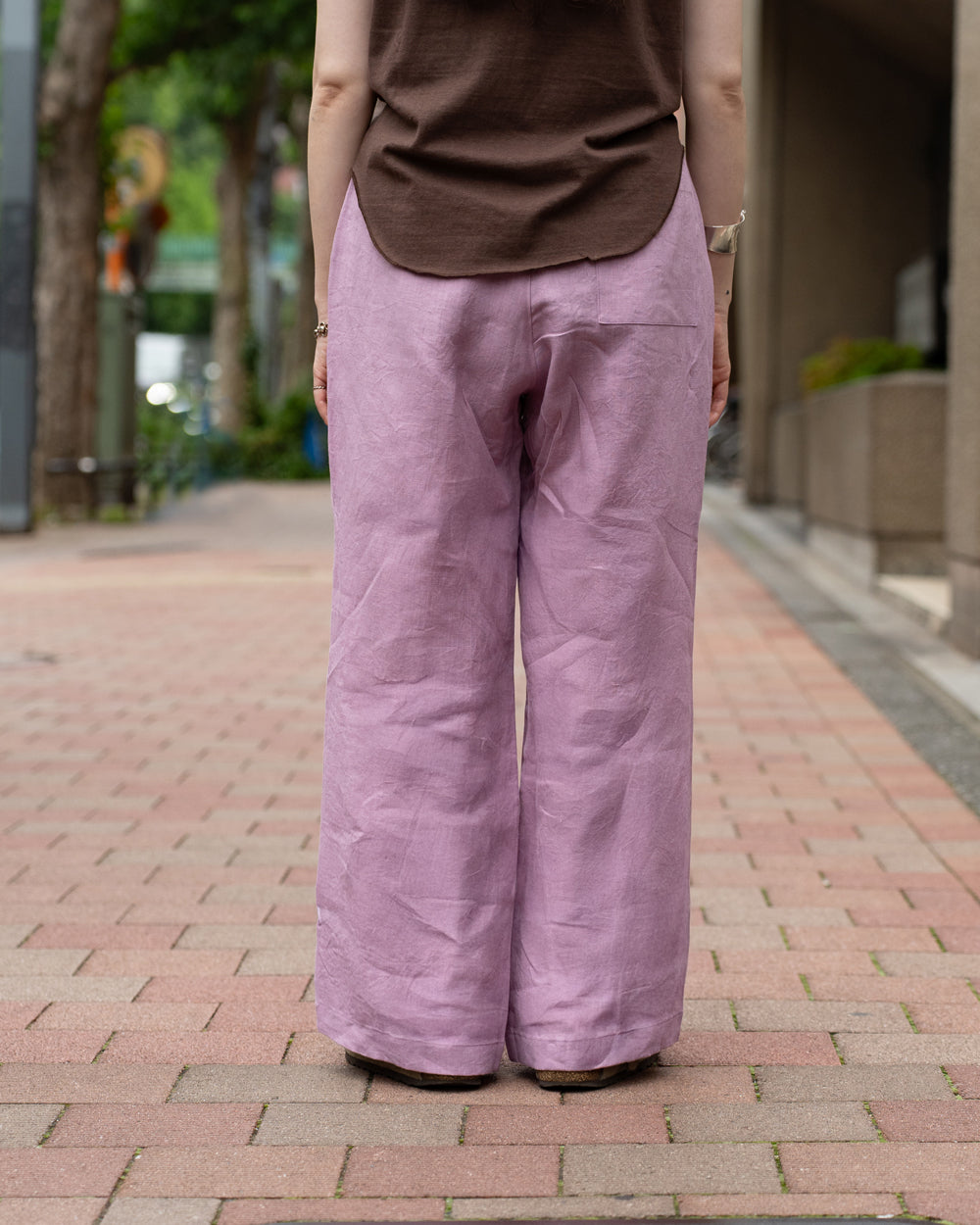F F F   Easy pants  -Linen  "Lavender"