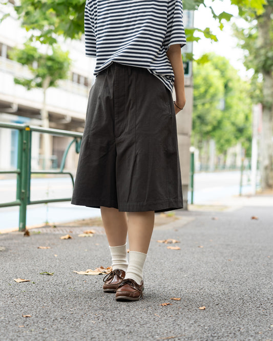 HAVERSACK   Wide shorts -Antique Burberry Cloth