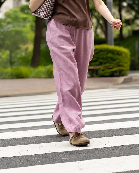 F F F   Easy pants  -Linen  "Lavender"