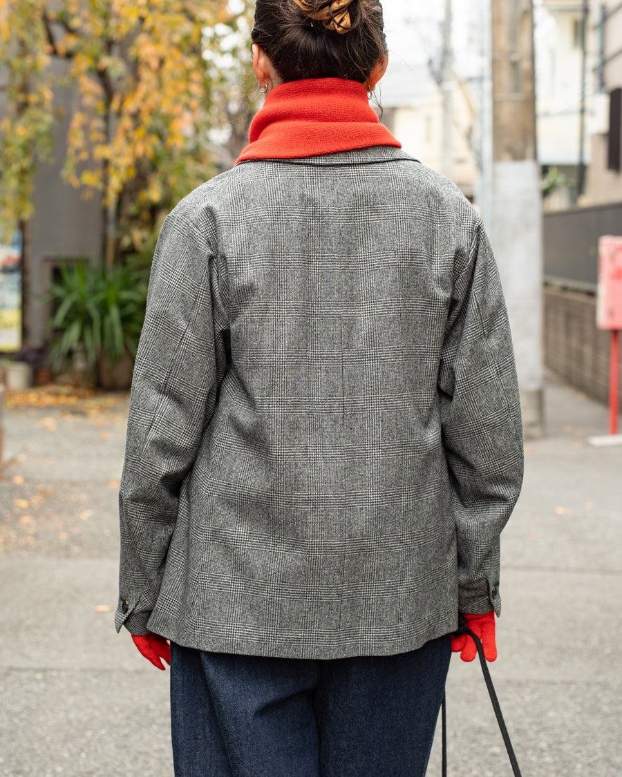 Oblada UNCONSTRUCTION JACKET -GLEN CHECK