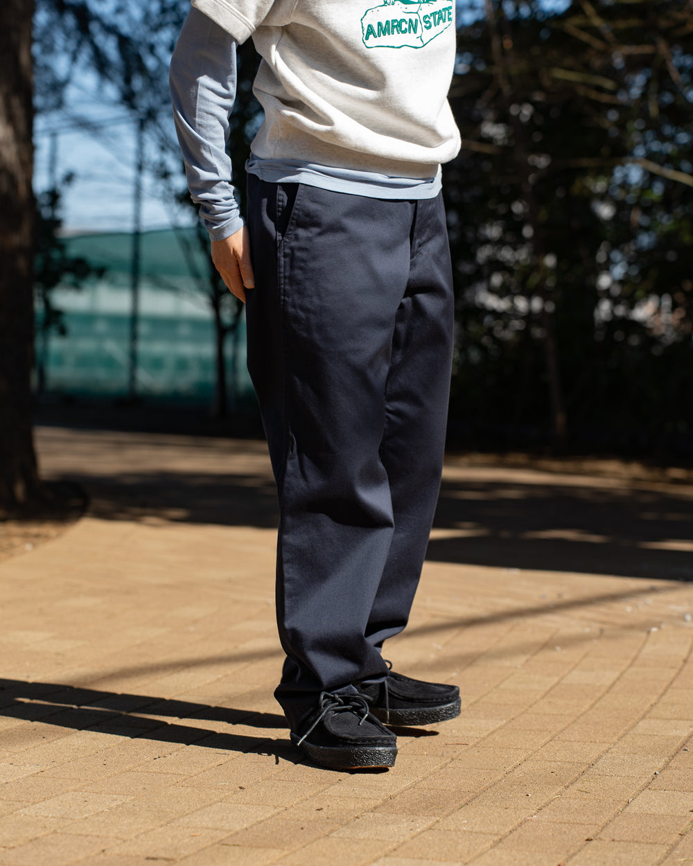 nanamica Wide Chino Pants -Navy – Friday