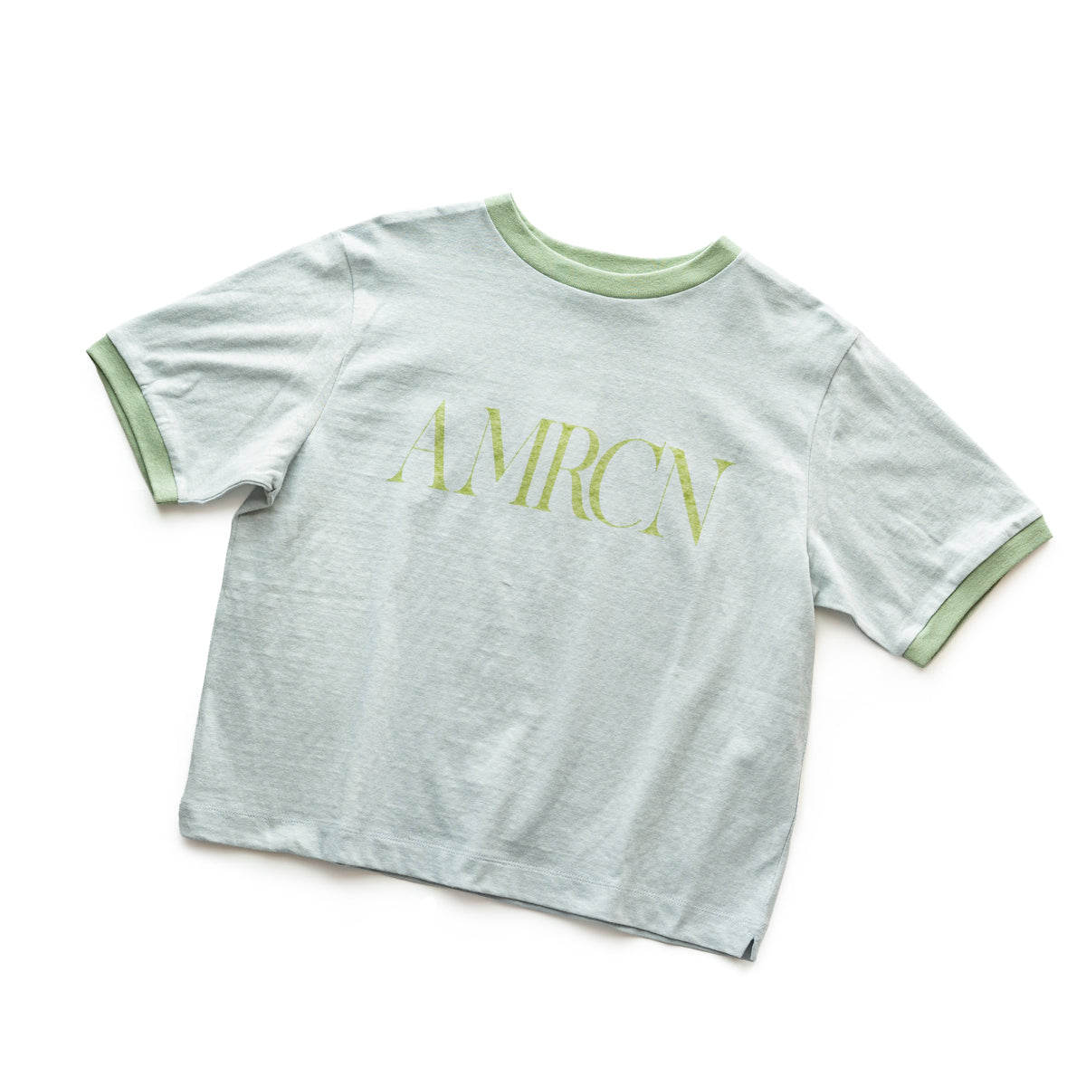 Americana Cropped ringer tee