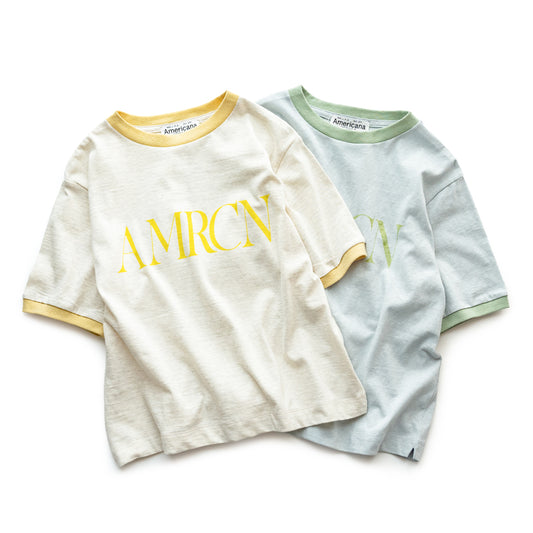 Americana Cropped ringer tee