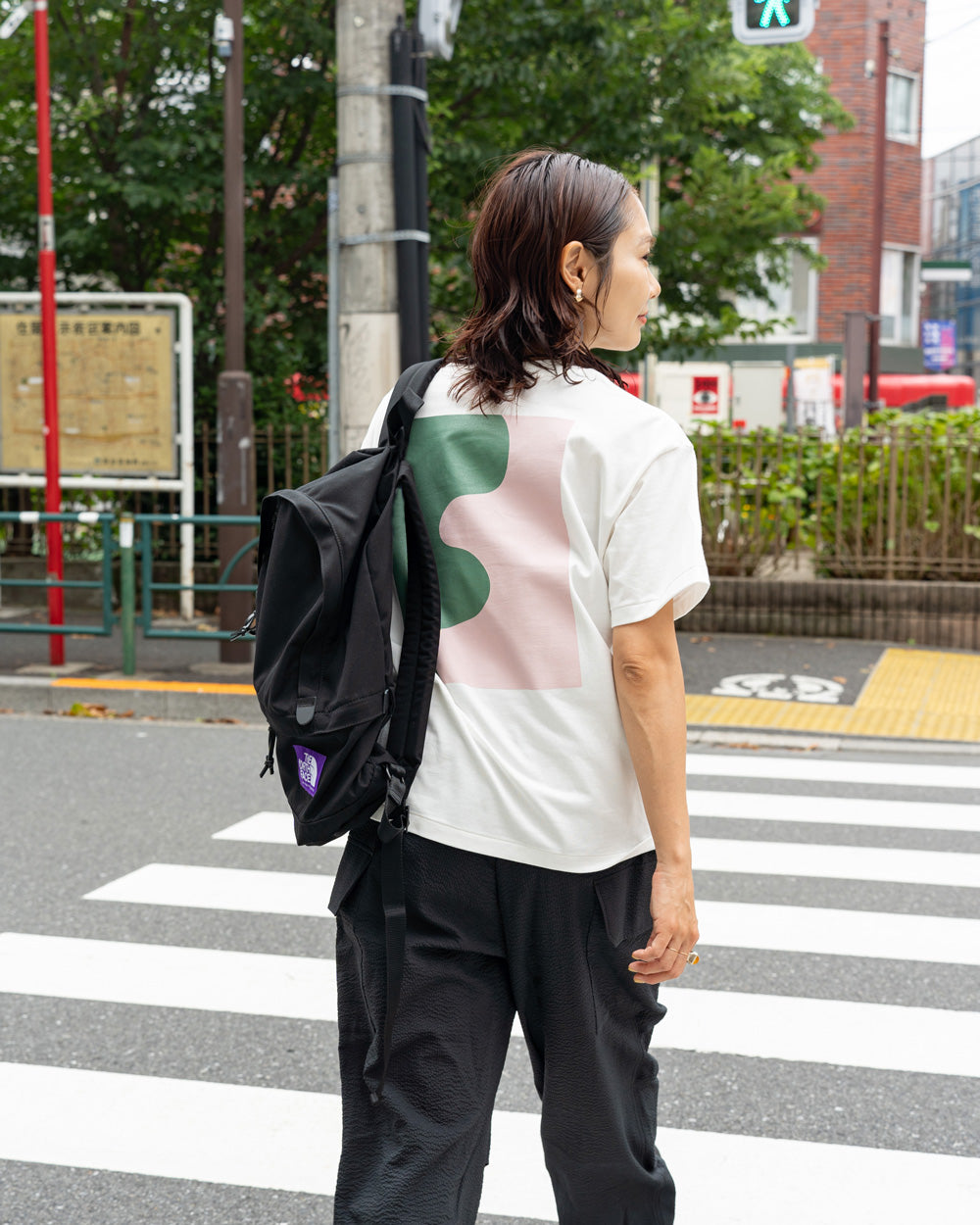 F F F   Back print tee "F"  -White