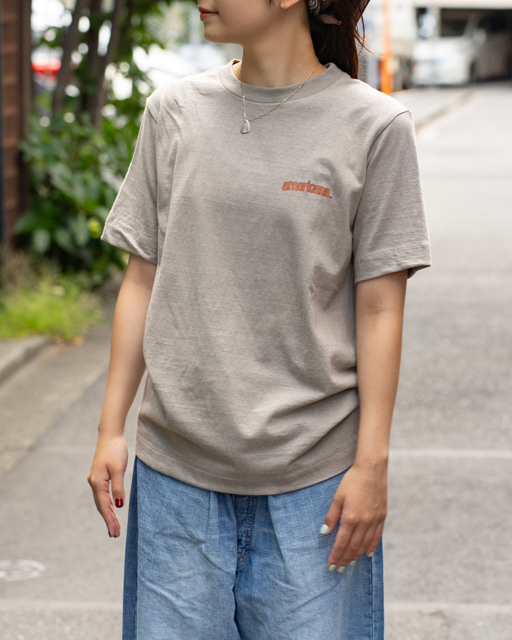 Americana Print tee "You say good bye and I say hello"