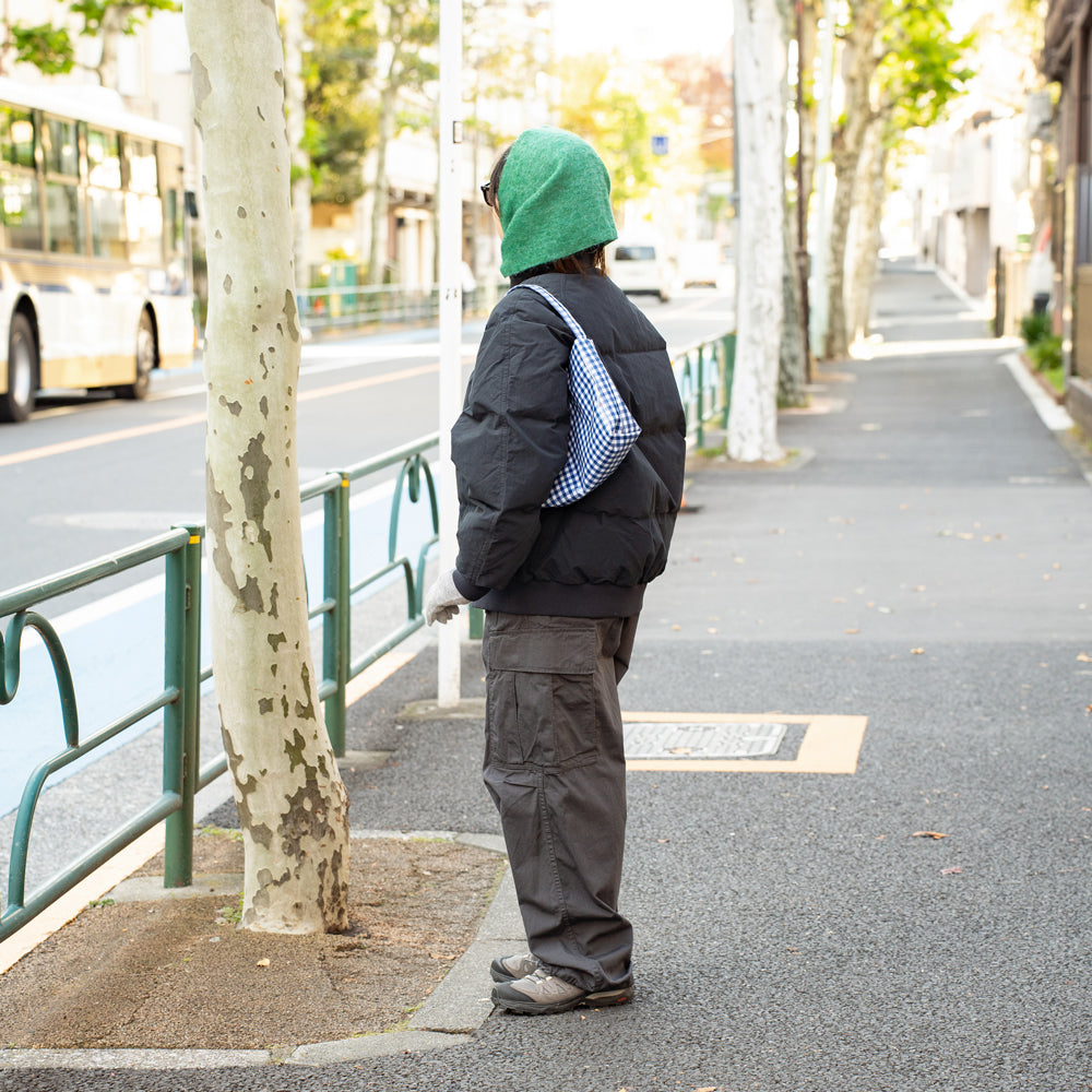 TEMBEA × Friday  SINGLE TOTE SHORT "GINGHAM NAVY"