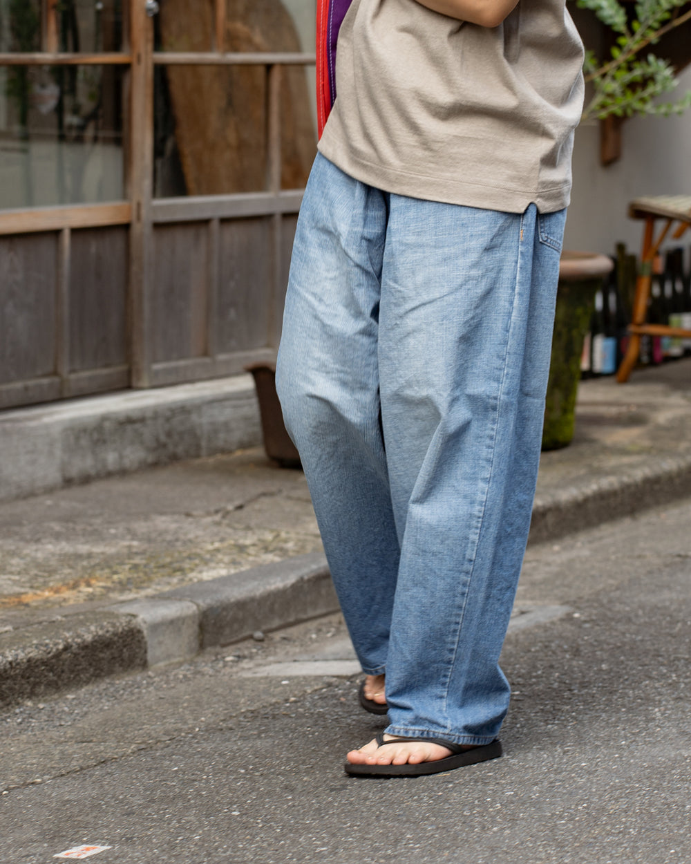 HAVERSACK  Wide Tapered Denim -Vintage wash