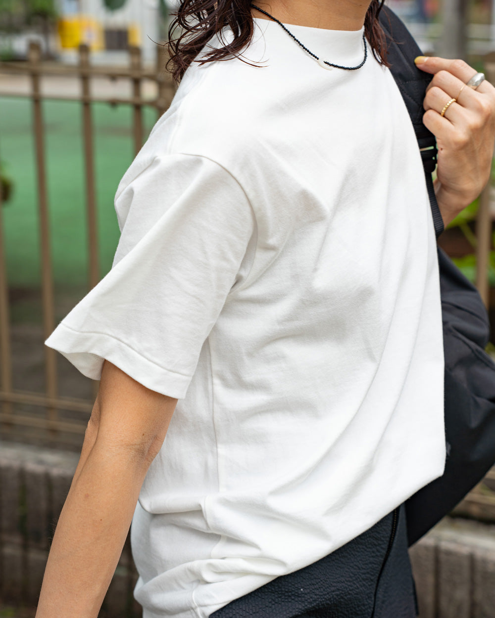 F F F   Back print tee "F"  -White