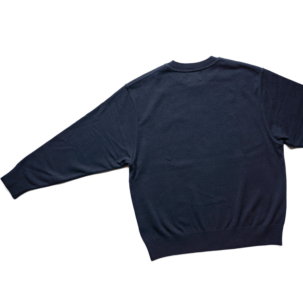 Yonetomi  WAVE COTTON KNIT PULLOVER
