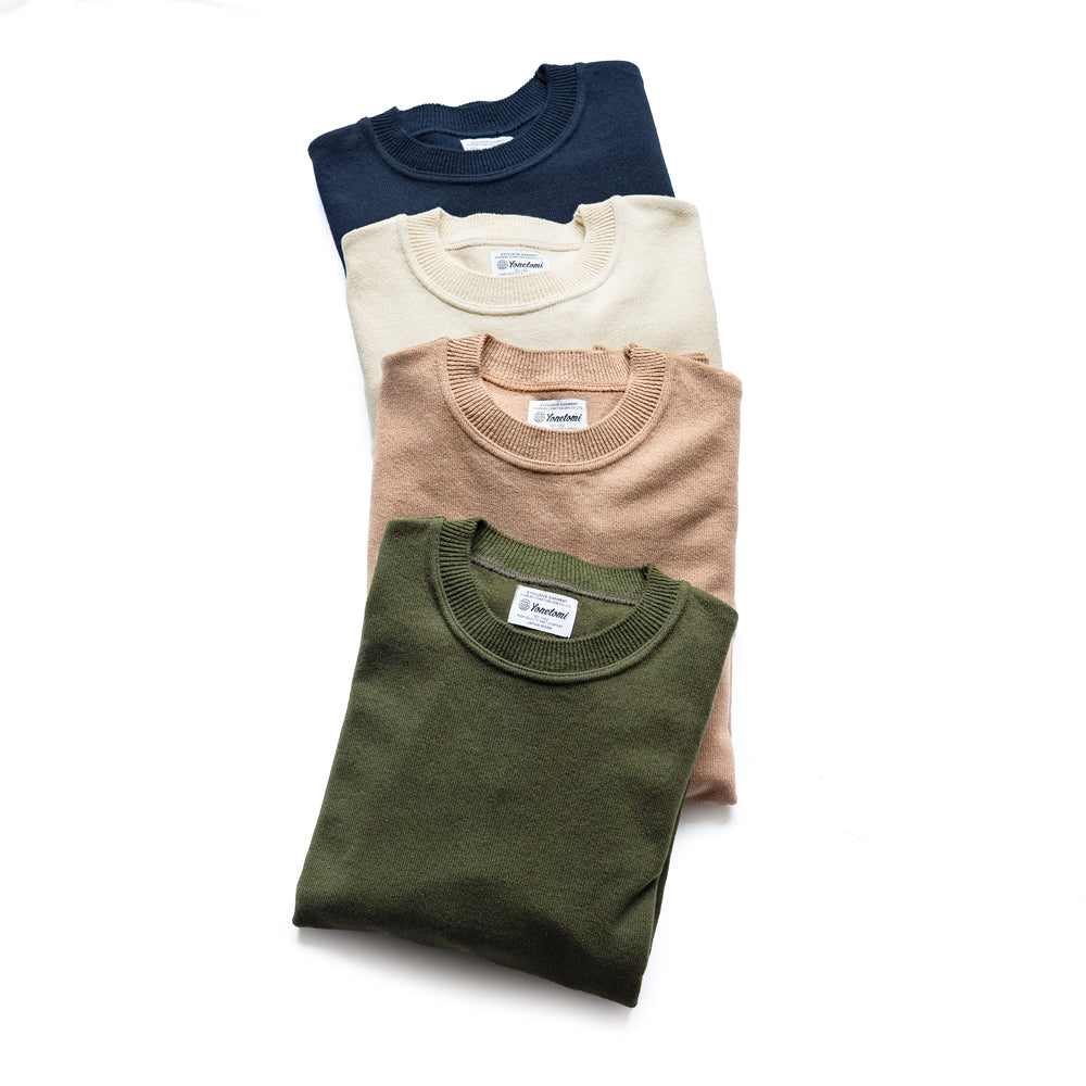 Yonetomi  WAVE COTTON KNIT PULLOVER