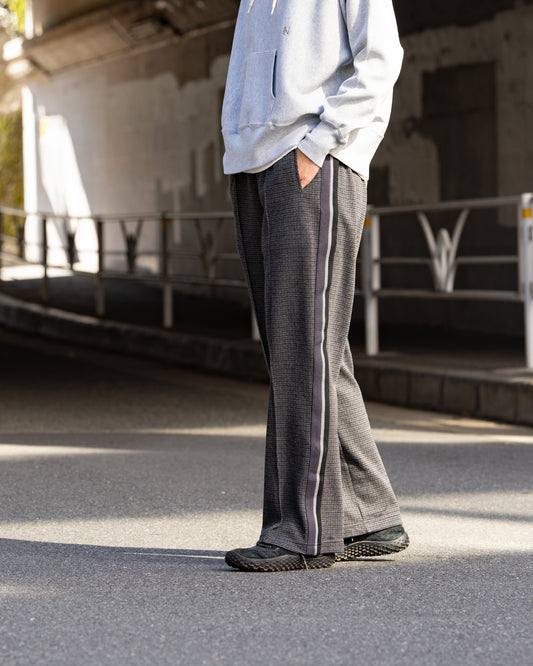 COOHEM  KNIT SIDELINE HOUNDSTOOTH TRACK PANTS