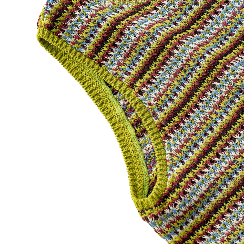 COOHEM  SUKE BORDER KNIT VEST