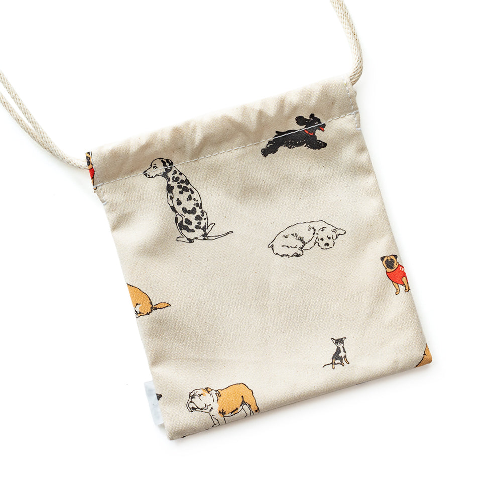 TEMBEA　巾着 POCHETTE -DOG PRINT