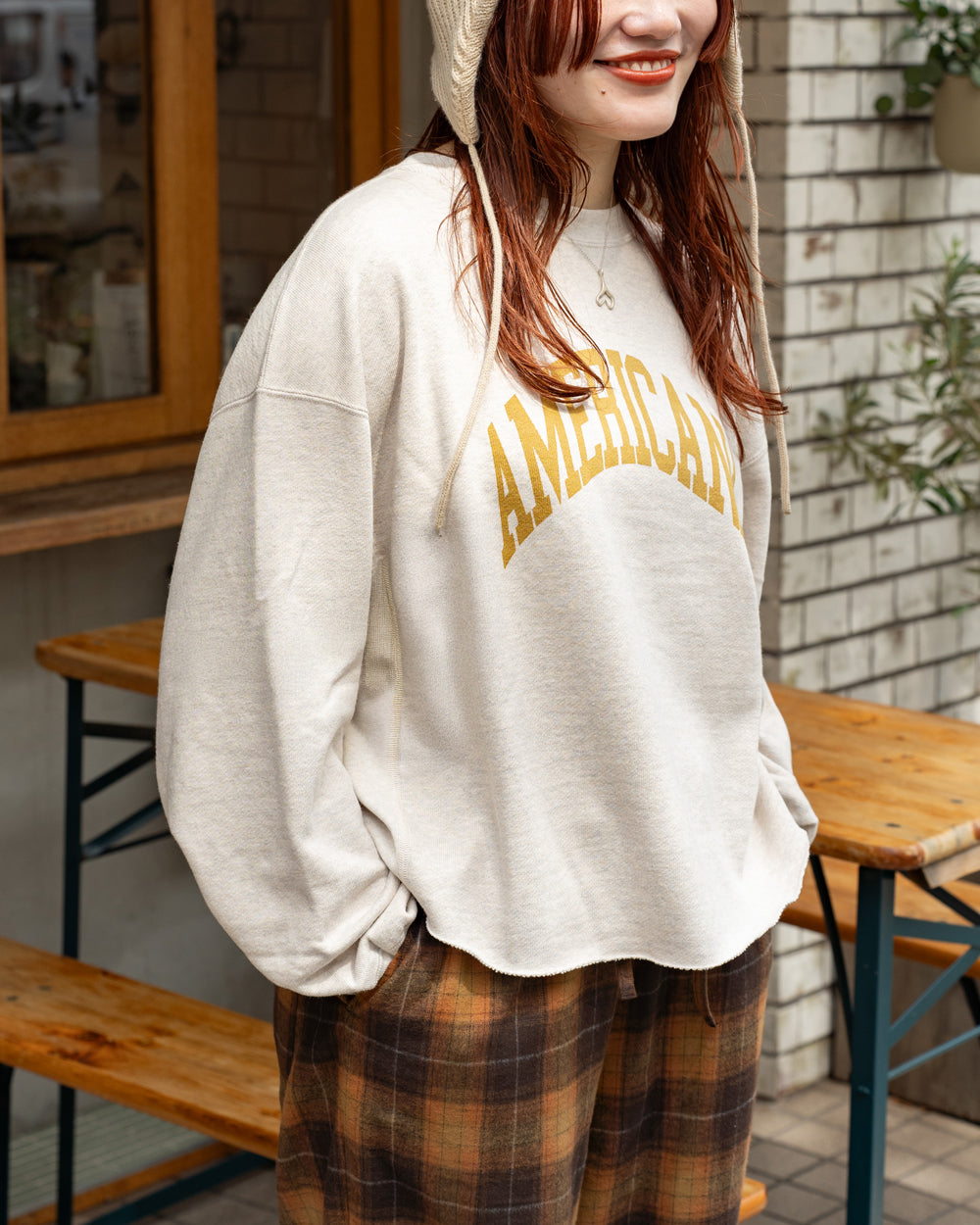 Americana CROPPED CUT OFF SWEAT
