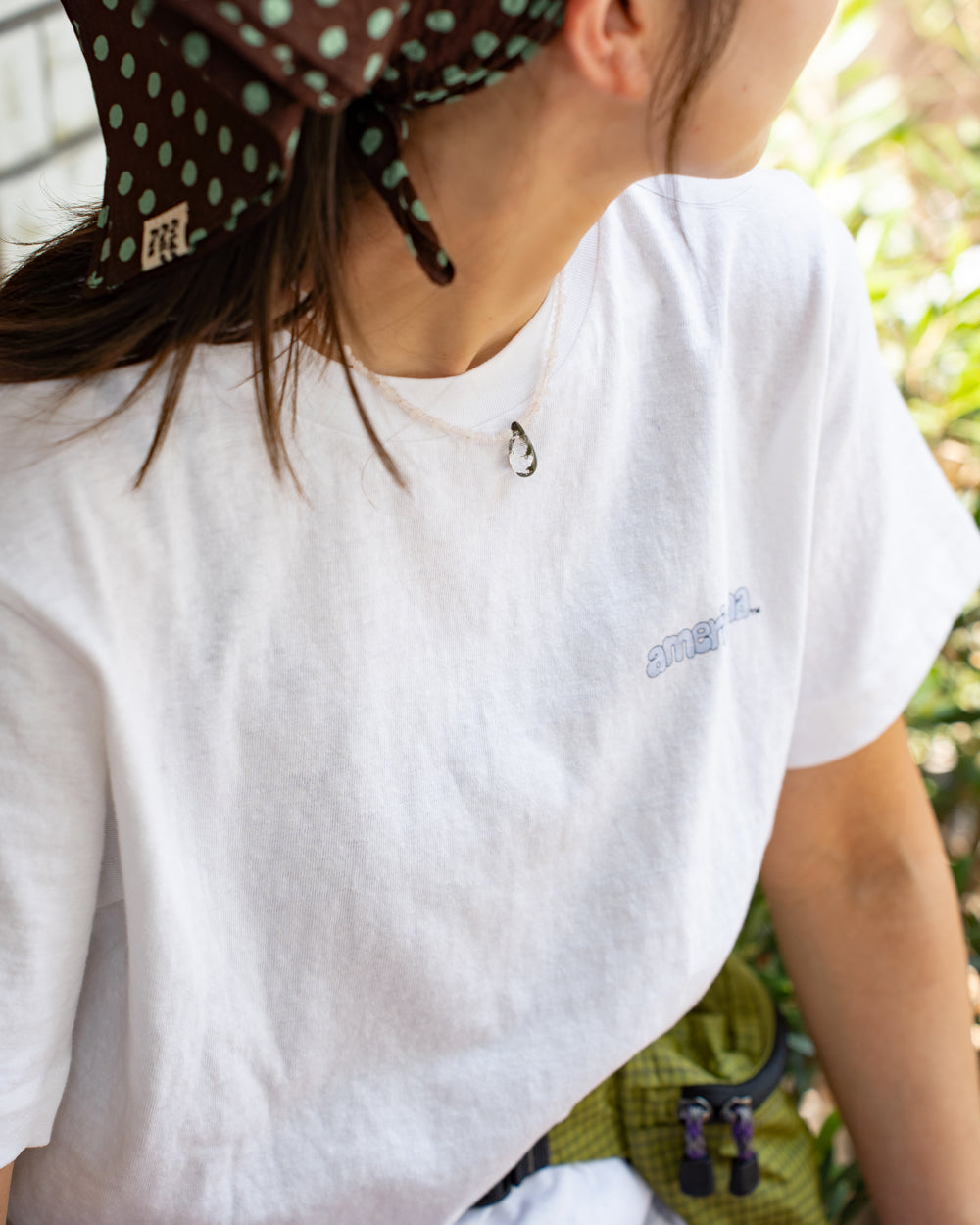 Americana Print tee "You say good bye and I say hello"