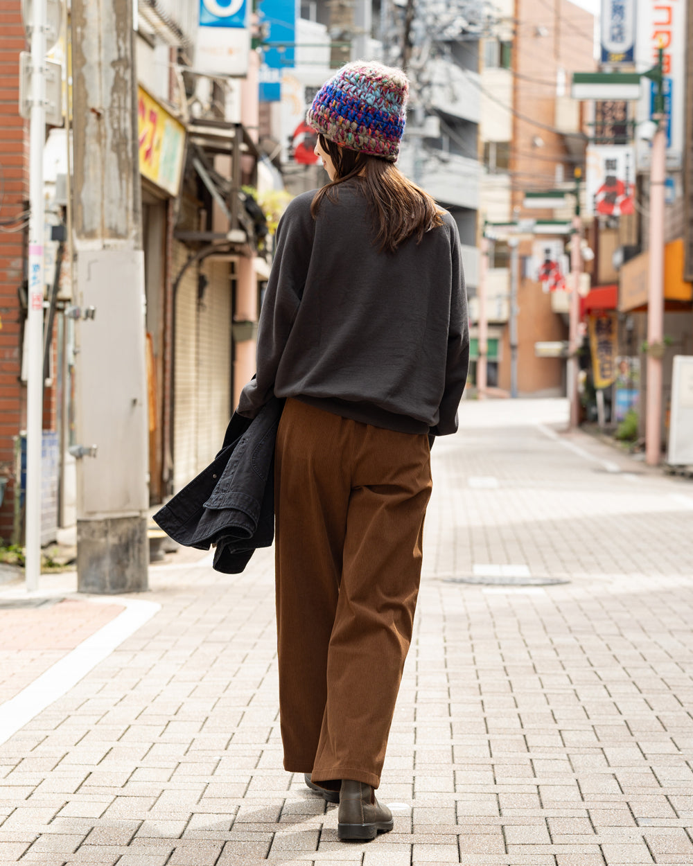 COOHEM  KNIT SIDELINE CORDUROY PANTS