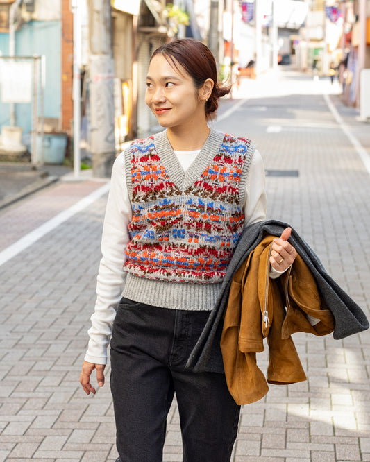 COOHEM KOUHEN FAIR ISLEL KNIT VEST