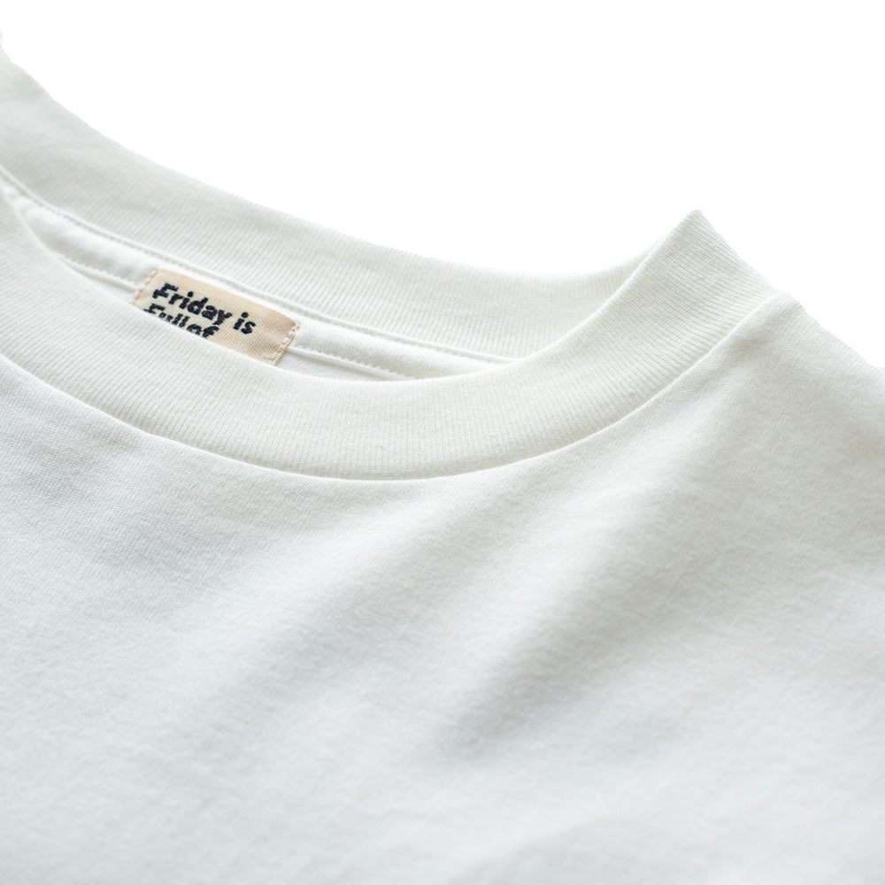 F F F   Back print tee "F"  -White