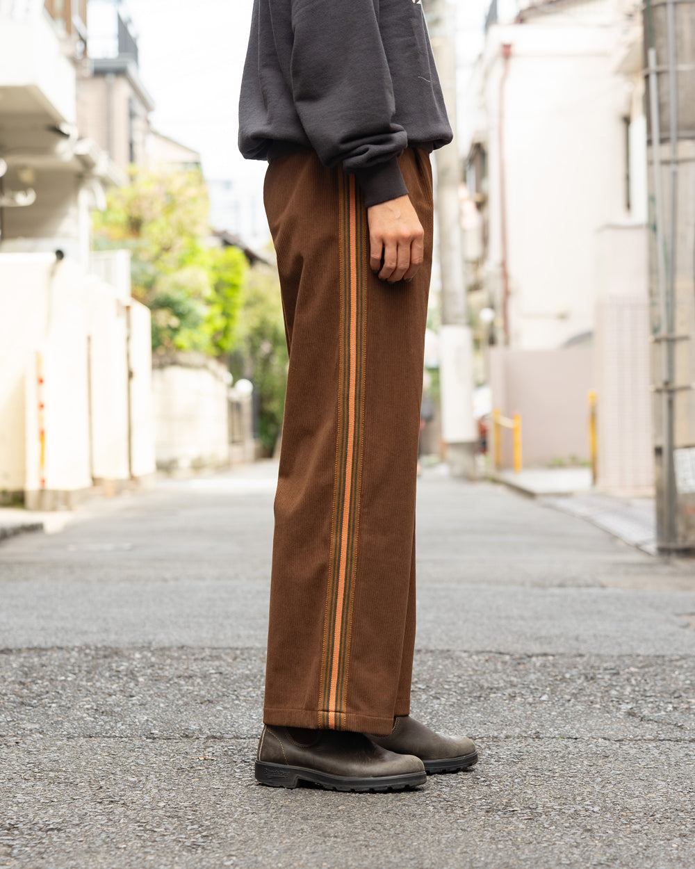 COOHEM  KNIT SIDELINE CORDUROY PANTS