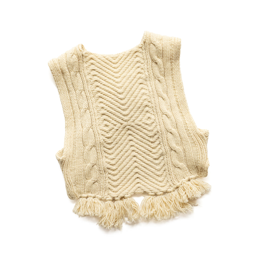 WONDER FULL LIFE × TAKt Hand knit vest #5 – Friday