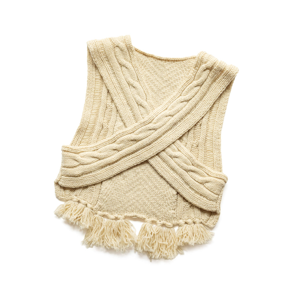 WONDER FULL LIFE × TAKt Hand knit vest #5 – Friday