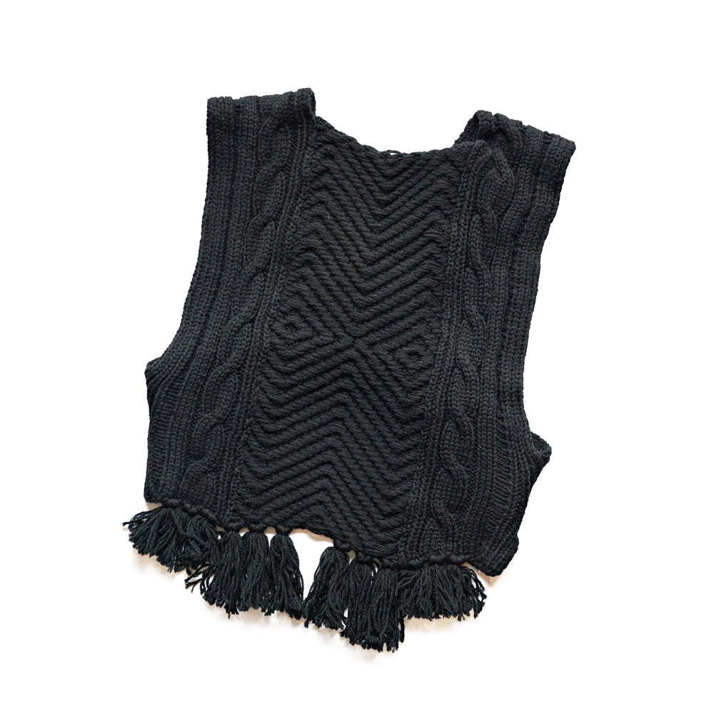 WONDER FULL LIFE × TAKt Hand knit vest #5 – Friday