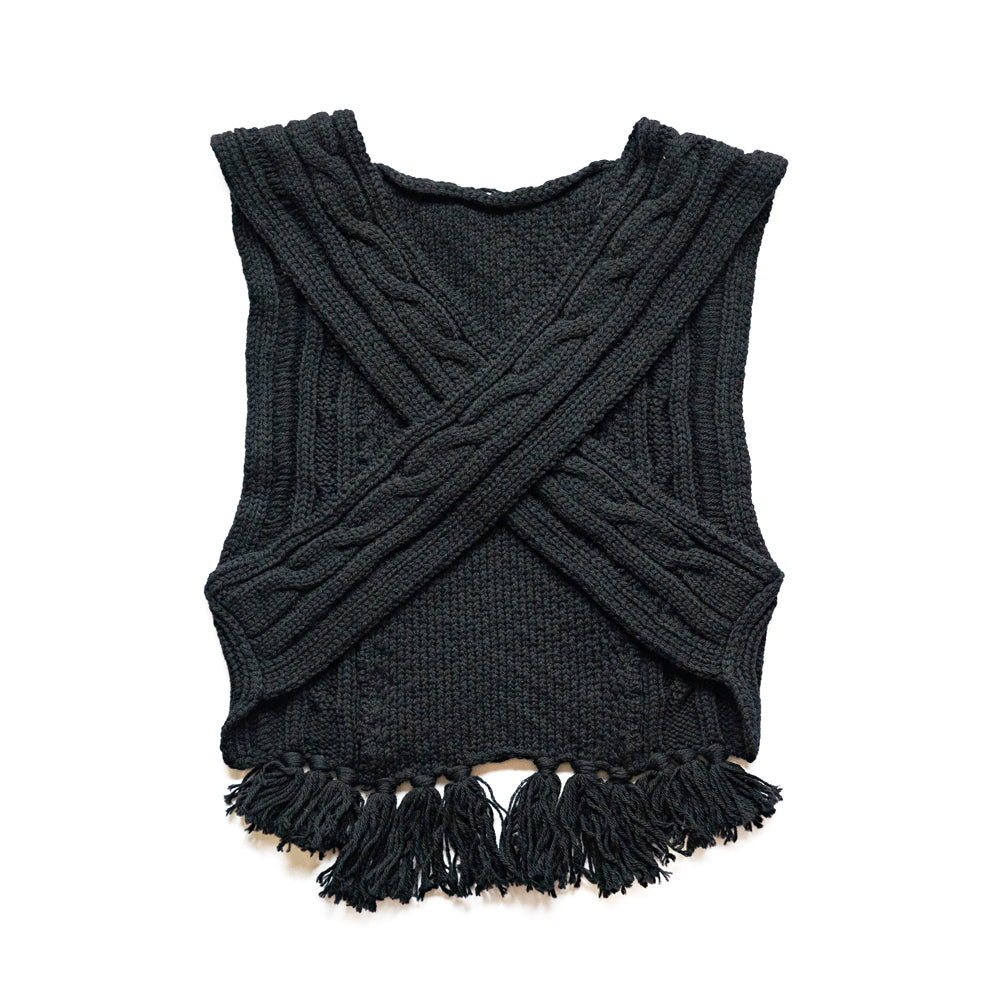WONDER FULL LIFE × TAKt Hand knit vest #5 – Friday