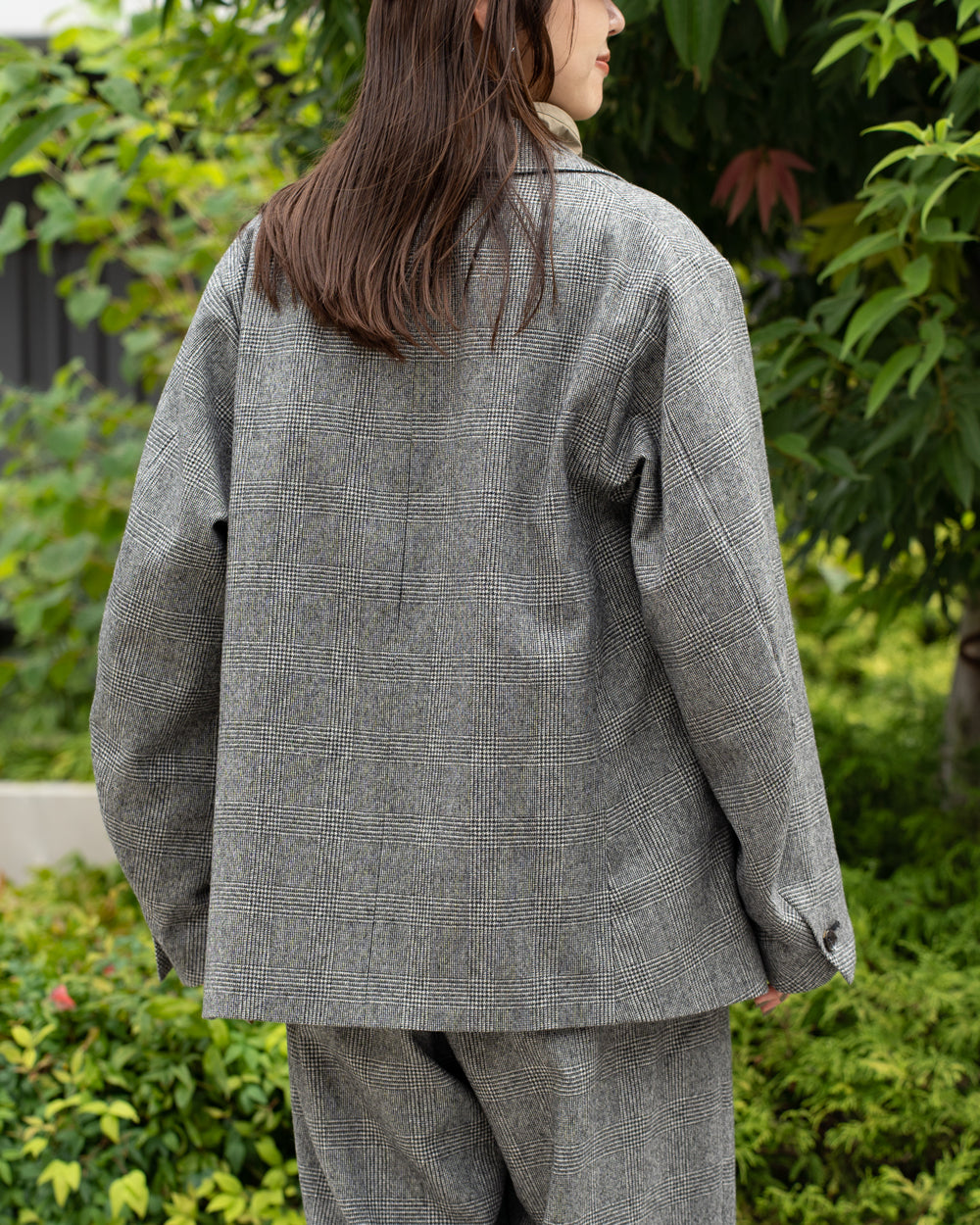 Oblada UNCONSTRUCTION JACKET -GLEN CHECK