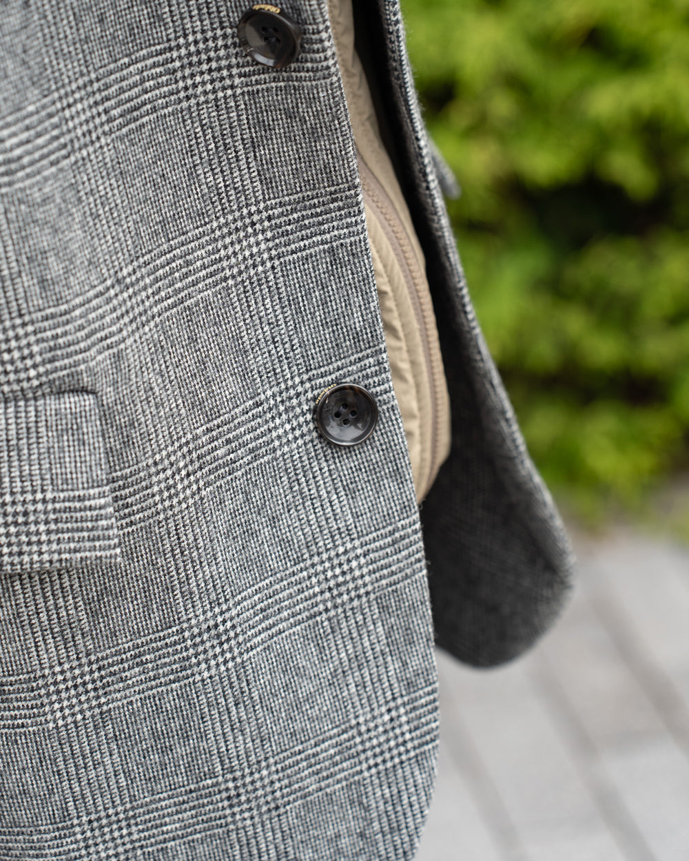Oblada UNCONSTRUCTION JACKET -GLEN CHECK