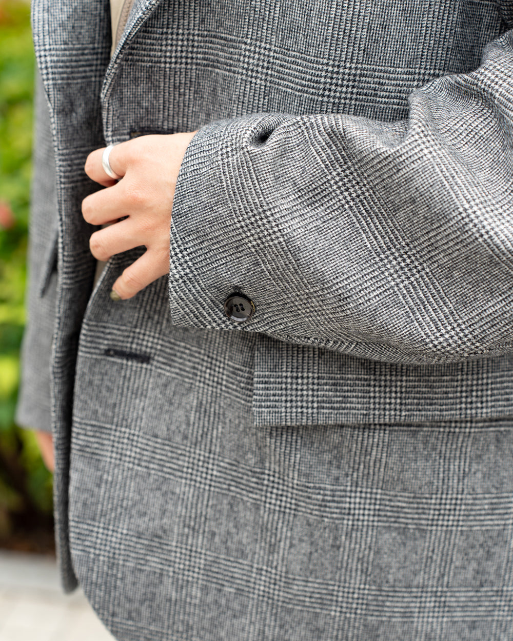 Oblada UNCONSTRUCTION JACKET -GLEN CHECK