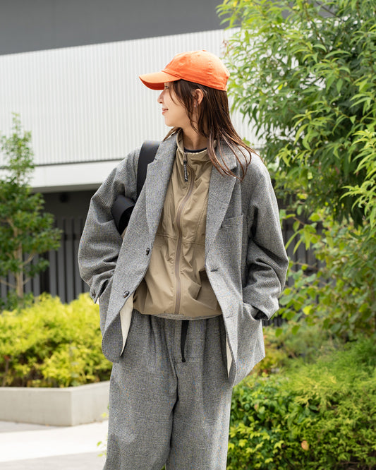 Oblada UNCONSTRUCTION JACKET -GLEN CHECK