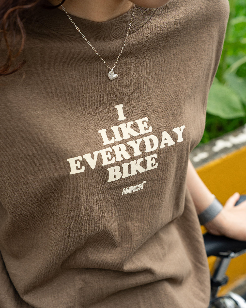 Americana × Friday   Print tee " I like everydaybike"