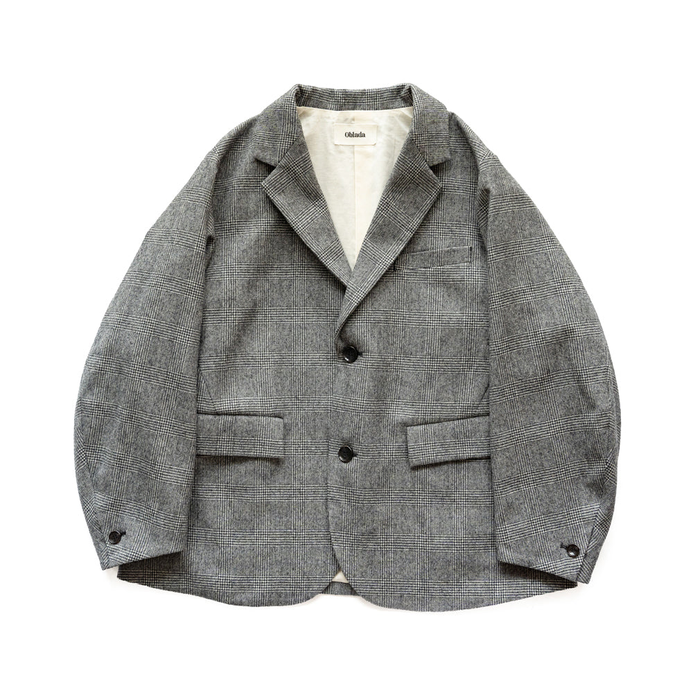 Oblada UNCONSTRUCTION JACKET -GLEN CHECK