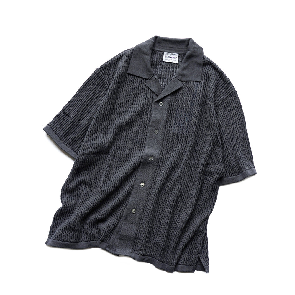 Yonetomi COTTON SUKASHI KNIT SHIRT -UNISEX