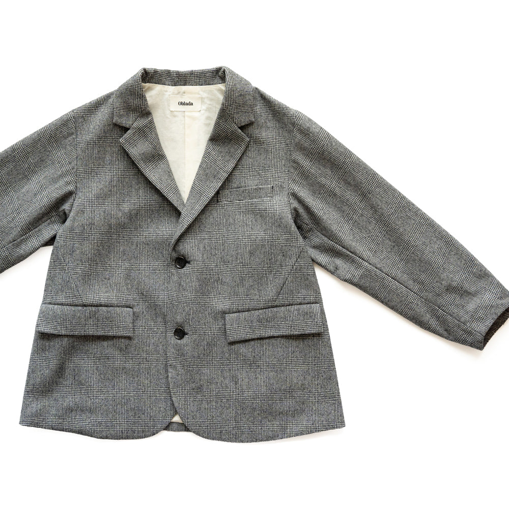 Oblada UNCONSTRUCTION JACKET -GLEN CHECK