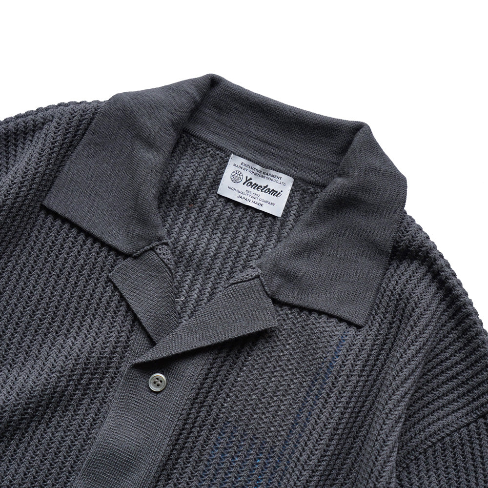 Yonetomi COTTON SUKASHI KNIT SHIRT -UNISEX