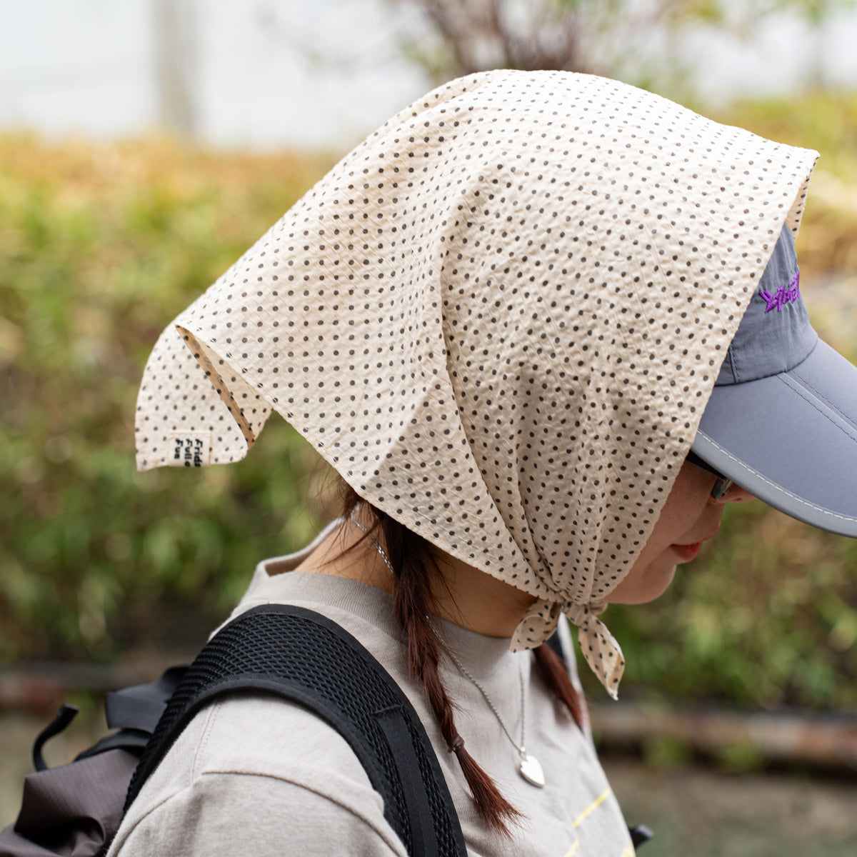 F F F   Scarf -Small dot print
