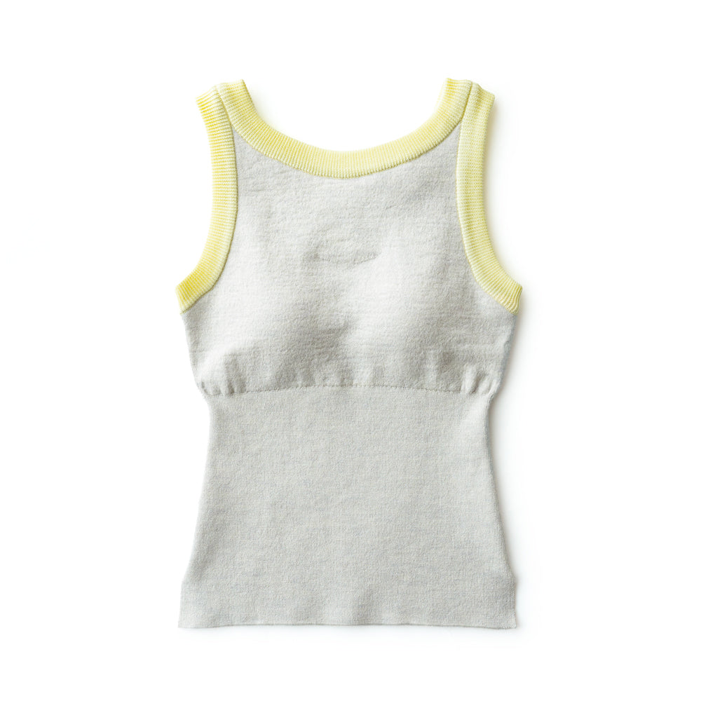 nakes design Summer Wool & Linen American Sleeve Rib Bra Tank
