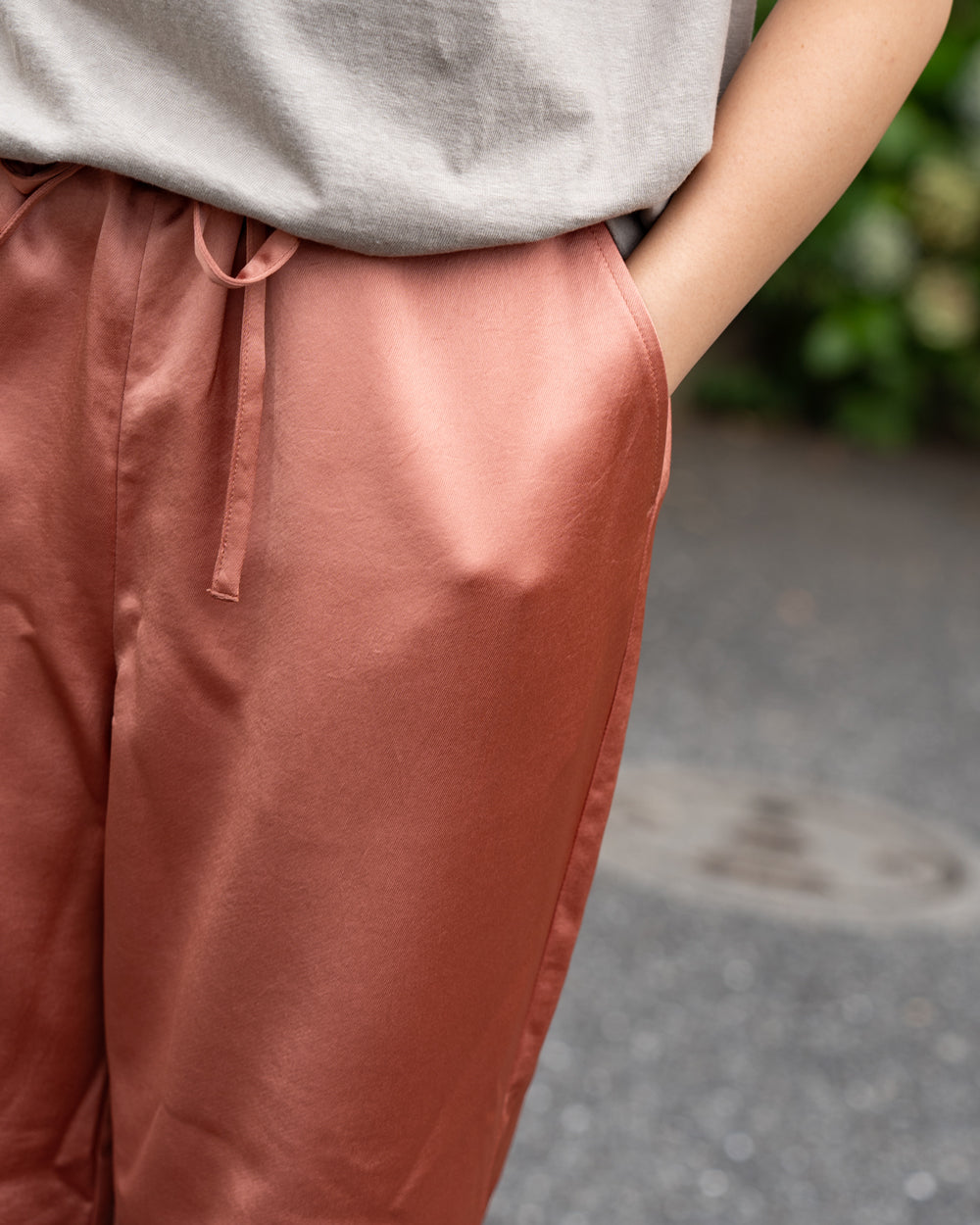 F F F   Easy pants  -Satin "Orange"